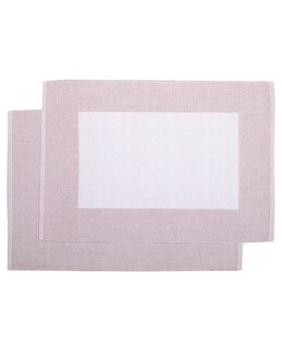 Dækkeservietter Poppy 2-pak Lyserød