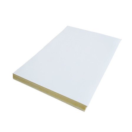 Klistermærkepapir til inkjet- og laserprinter, selvklæbende, 100 ark, klistermærkepapir, blankt, vandtæt - størrelse 30 x 20 cm A4