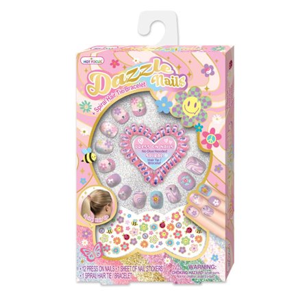 Hot Focus Dazzel Nagelsset med Armband & Stickers