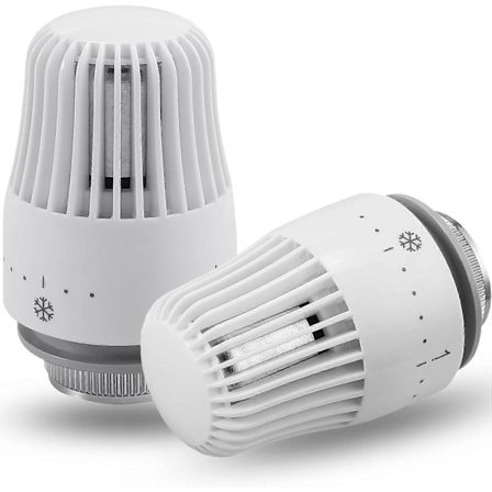 4 kpl termostaattipää, vaihtopää M30 x 1.5 -patteriventtiiliin, termostaattinen patteriventtiili