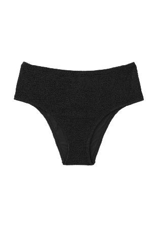 Avelie Lingerie Krinklad bikinitrosa med hög midja DAHLIA Bikini Svart L