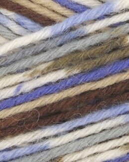 Garn Varm Beige/Lilla/Blå - Dale Garn