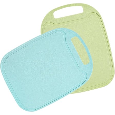 Skärbräda i plast, halkfria handtag, antibakteriell, diskmaskinssäker