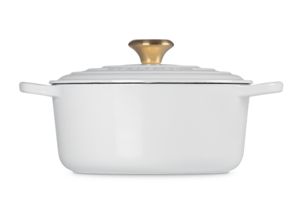 Le Creuset Støpejernsgryte Signature Hvit 4,2L