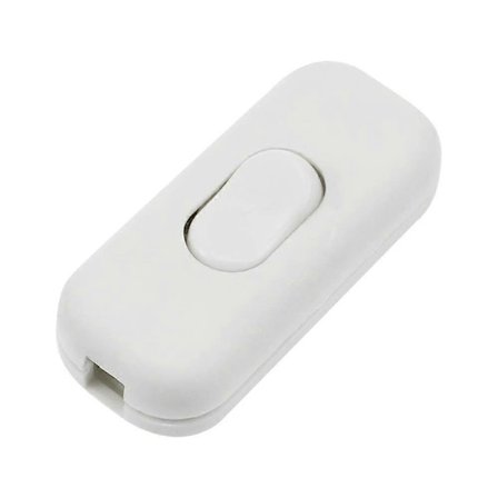 Valaisinkytkin 250 V, valkoinen