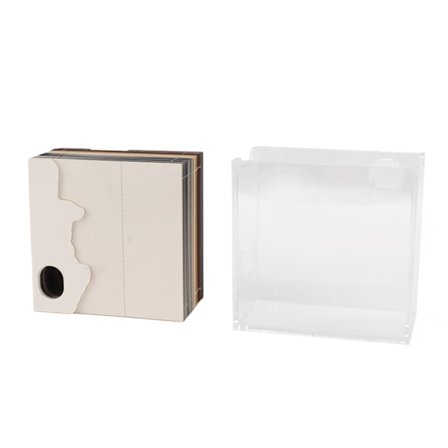 3D Memo Pad Papirslot Design 3D Kunst Håndværk Note Pad Notepad Hjemmeindretning med Lys