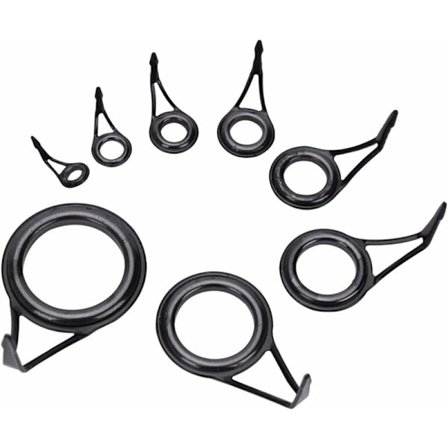 8 stk keramiske stangguider Spissøyer Ringer Saltvann Agns Støpesett