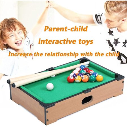 Barnebord Billiard Mini Liten Svart 8 Amerikansk Barnebord Billiard Husholdningsleketøy Puslespill Billiardbord
