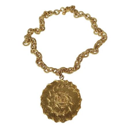 Balenciaga Vintage Pre-owned Metall halsband gul, Dam Vintage Smycken, Dam, Storlek: ONE SIZE