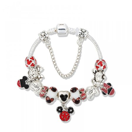 Dam Charm Armband, Hänge Berlock Orm Ben Kedja