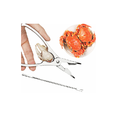 Krabbetang Zinc Legering Rejeskampe Spise Krabbeværktøjer Seafood Tool