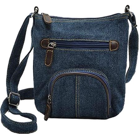 Denim skuldertaske casual taske dame håndtaske
