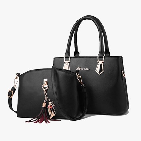 Dame Designer Skuldertasker Casual Tote Tasker Sammensatte Crossbody Tasker Mode Luksus 2 Stykker Per Sæt