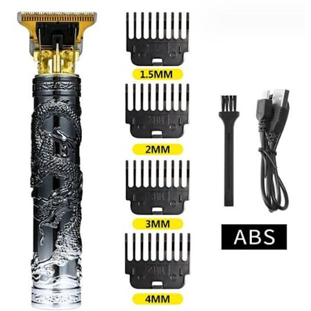 Elektrisk rakapparat med flygande drake-gravyr