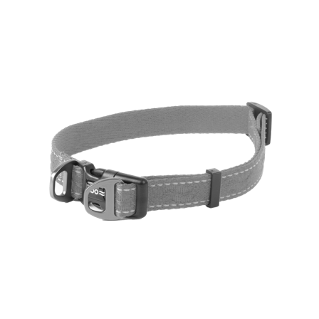 Selected by ZOO - Hundehalsbånd Rufus justerbart, 20mmx36-60cm, Grå - Hund - Halsbånd - ZOO.no