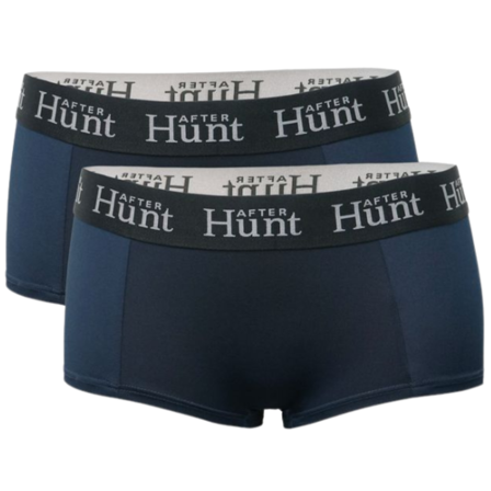 After Hunt Womens Boxer Underwear Short 2-pack Dark Blue