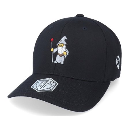 Critiql Hit - Svart flexfit Keps - Grey Wizard Black Flexfit @ Hatstore