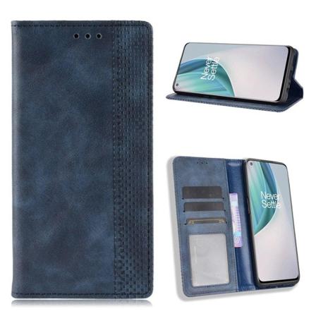Bofink Vintage läder OnePlus Nord N10 5G fodral - Blå Blå