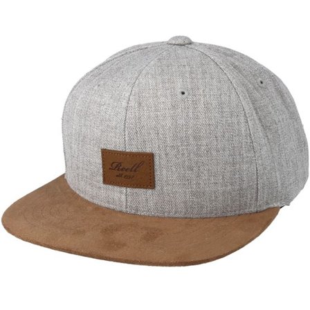 Reell - Grå snapback Keps - Suede Heather Light Grey Snapback @ Hatstore