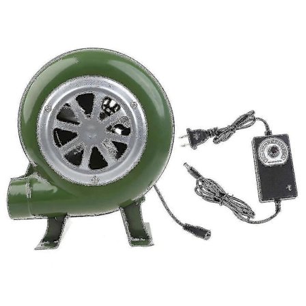 Kraftfuld Bbq Blæser Kulgrillstarter Bbq Fan, Ryger Fan Jern Elektrisk Blæser Ac100-240v 2900rpm Justerbar