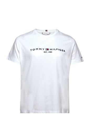 Crv Regular Hilfiger C-Nk Tee Ss T-shirt Top Hvid Tommy Hilfiger