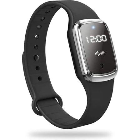 Myggeafvisende armbånd, USB-genopladeligt ultralyd vandtæt myggeur, urdisplay