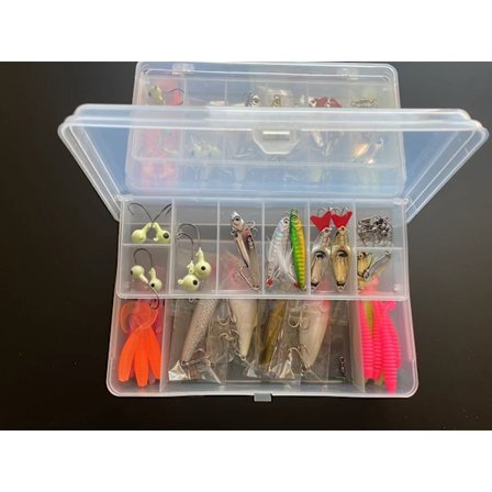 Fiskesluker, kunstige sluker, gummibagsett, mykt fiskeba