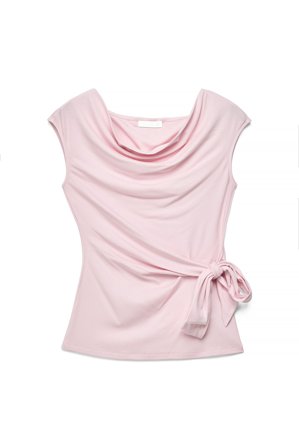 NA-KD Topp med knytdetalj i midjan - Ärmlösa toppar - Rosa - L