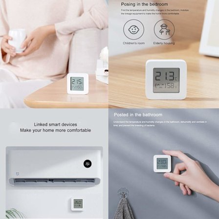 Lämplig för Xiaomi hygrometer digital termometer Bluetooth termometer professionellt hem
