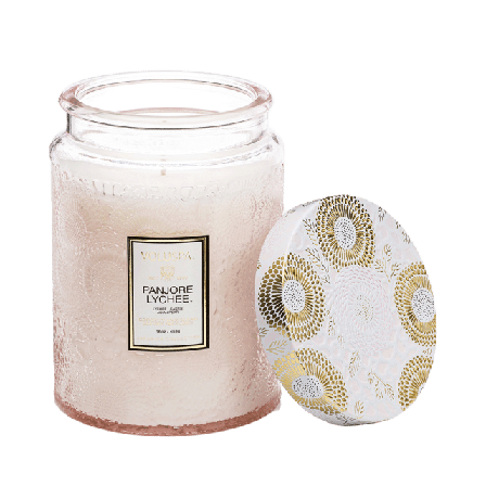 Voluspa Panjore Lychee Large Glass Jar Candle Doftljus & rumsdofter Dam 455 g