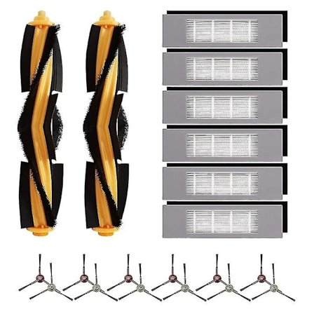 Reservdelar till Ecovacs Deebot Ozmo T8, T8 Max, T8 Aivi, robotdammsugare Tillbehör Borste filter set-WELLNGS