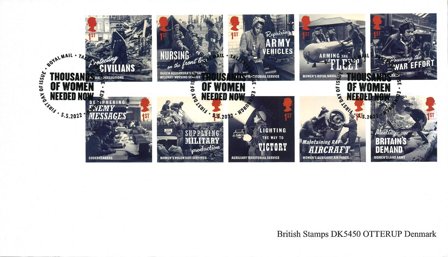 England - Kvinder II.verdenskrig - Stemplet sæt