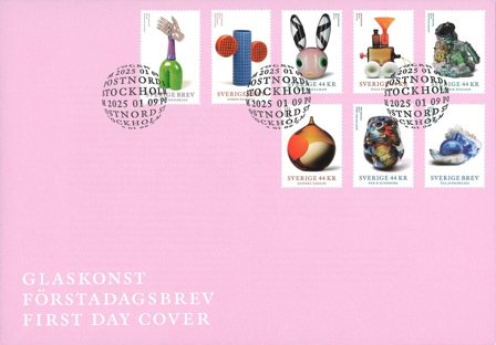 Sverige - Glaskunst - Førstedagskuvert