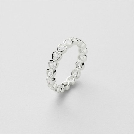 Bezel Heart Ring