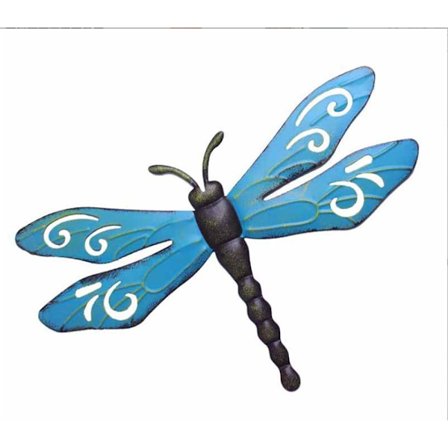Metall Libelle Veggdekor Utendørs Gjerde Kunst Hage Hengende Dekor
