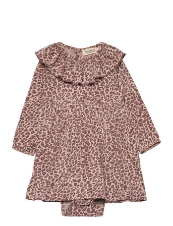 Leo Riva Dresses & Skirts Dresses Baby Dresses Long-sleeved Baby Dresses Multi/mönstrad MarMar Cph