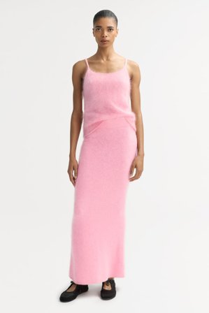 Soft Goat - Brushed Skirt - Cashmere skirt - XS - Pink