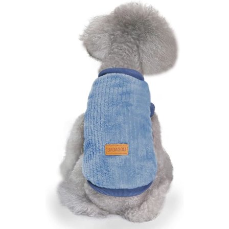 Hundetøj Plys Trøje til Kæledyr Blød Fortykket Varm Hvalp Hundeskjorte Vinter Hvalpetrøje til Hunde Katte