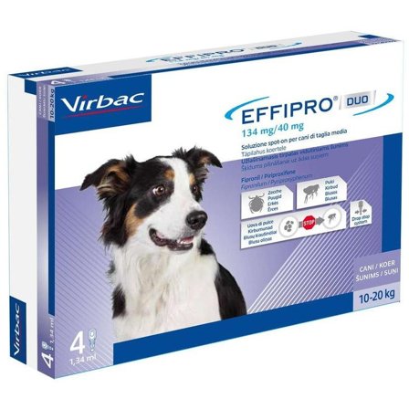 Effipro Spot-On Soluzione 4 Pipette 1,34ml 134mg Cani Da 10 A