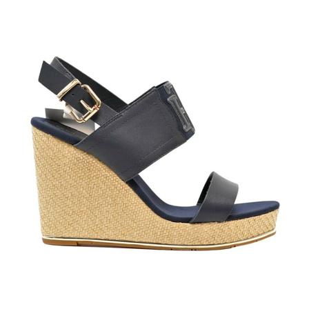 Tommy Hilfiger Wedges blå, Dam Kilklack, Dam, Storlek: 39 EU