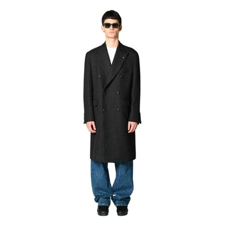 Tagliatore, Double-Breasted Coats Zwart, Heren, Maat:L