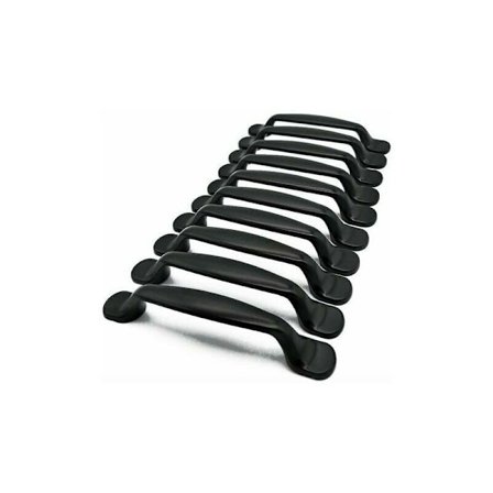 10x Keittiön kaapin ovenkahvat Kaapin laatikko Makuuhuoneen huonekalujen vetokahva Keskietäisyys 96MM, Alumiini