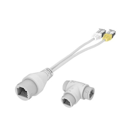 2-i-1 POE Kamera Forenklet Kabelkoblingssplitter Kabelkobling Treveis RJ45 Hode POE Kamera