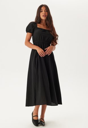 BUBBLEROOM Puff Sleeve Cotton Dress Klær