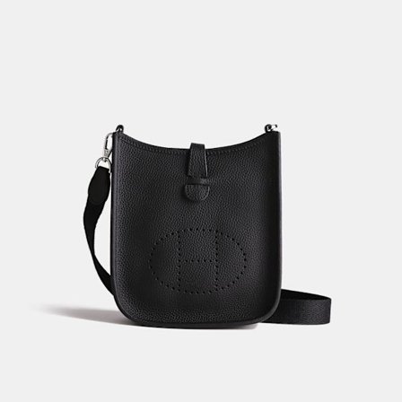 1 stk. mote klassisk nisje Evelyn ny veske skulderveske messenger bag dame skinnveske svart