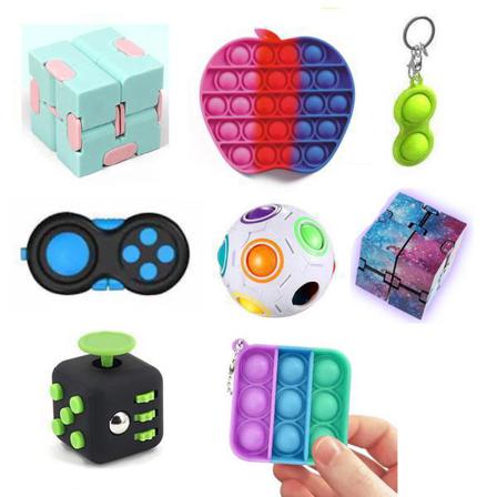 Pro Set - 8 St. Fidget Toys Set För Barn Och Vuxna Nyhet Multifärg One Size