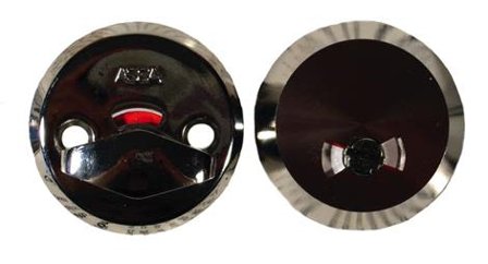 ASSA 265-50 WC-behör 0-50 mm, Ø50 mm Förnicklad, Dörrar