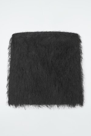 COS Women's The Feathered Bandeau in Black