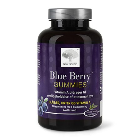 New Nordic Blue Berry Gummies 60 stk., Helse & Madvarer, Syn & Hørelse, Synet