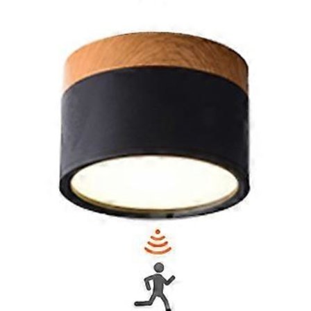 LED Ytmonterad Spotlight, Platt med Rörelsesensor, Aluminium, 4000 K, 12 W